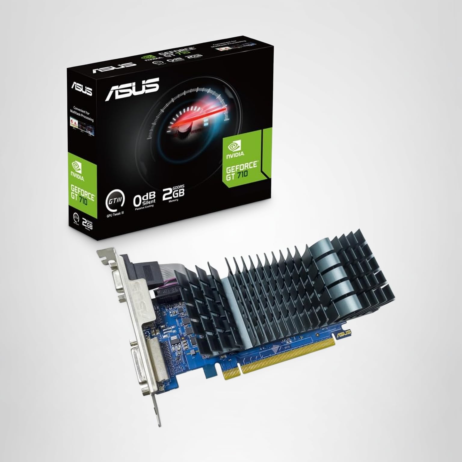 グラフィックボード・グラボ・ビデオカード ASUS NVIDIA GeForce GT710-4H-SL-2GD5 ASUS GT 710 ビデオカード ファンレス 2GB GDDR5 新品